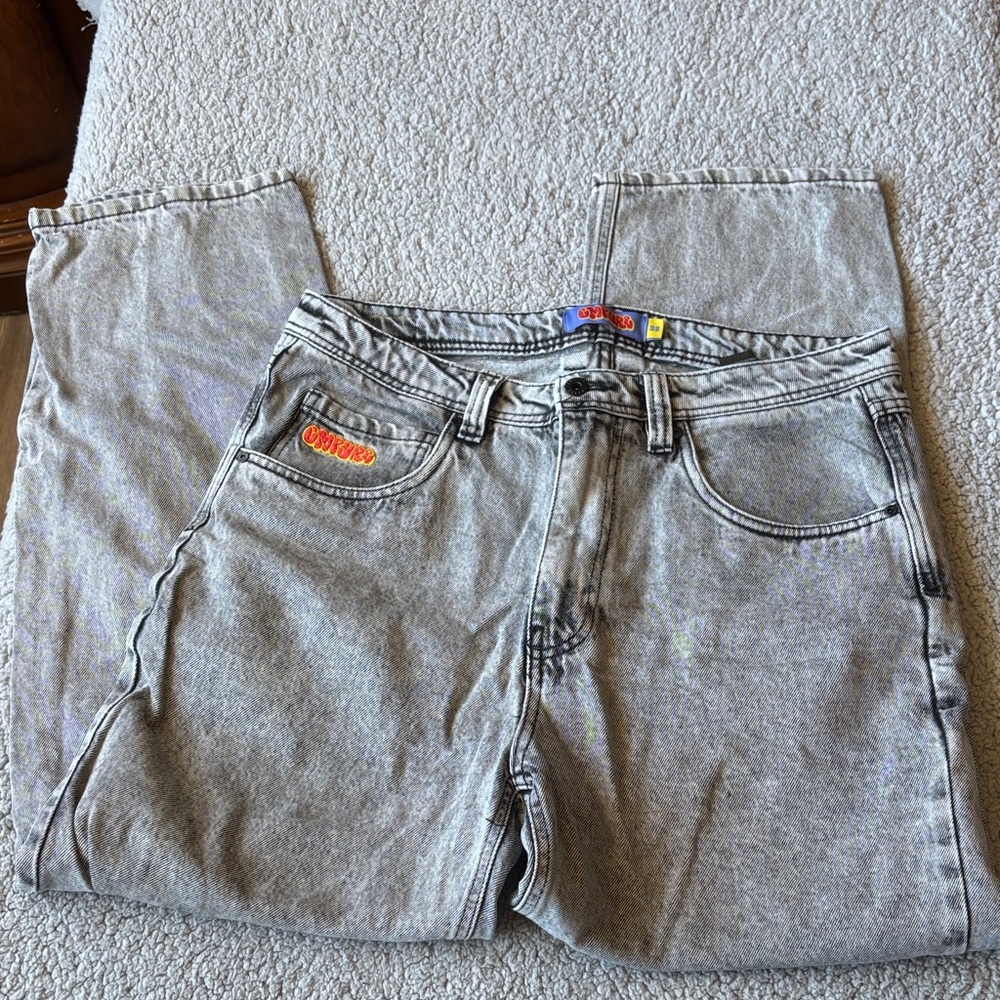 Empyre Men's Relaxed Fit Jeans in Light Gray